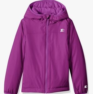 Women's starter size small packable puffer jacket Fuschia Pink Purple